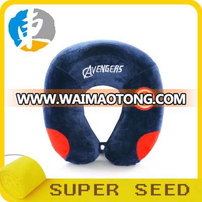 Soft travel pillow for U shape neck pillow